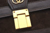 Authentic GUCCI Web Sherry Line Shoulder Bag Purse Suede Leather Brown 1764J