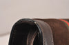 Authentic GUCCI Web Sherry Line Shoulder Bag Purse Suede Leather Brown 1764J