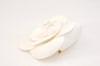 Authentic CHANEL Camellia Corsage Brooch Nylon White Box 1766L