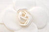 Authentic CHANEL Camellia Corsage Brooch Nylon White Box 1766L