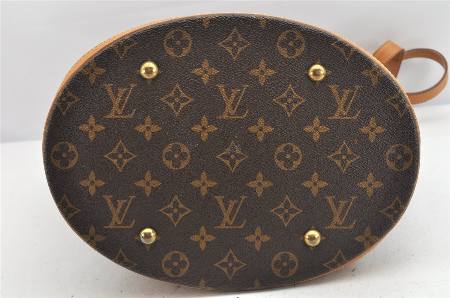 Authentic Louis Vuitton Monogram Bucket GM Shoulder Tote Bag M42236 Junk 1767K