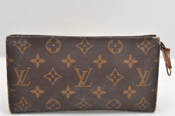 Authentic Louis Vuitton Monogram Bucket GM Shoulder Tote Bag M42236 Junk 1767K