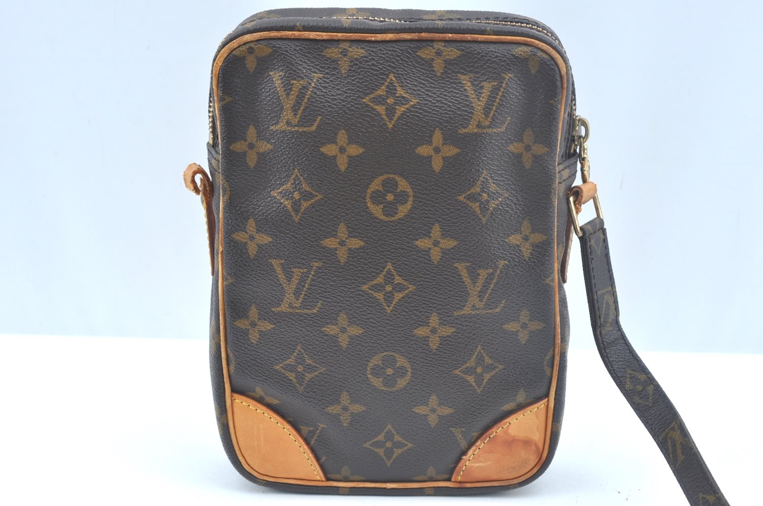 Authentic Louis Vuitton Monogram Danube Shoulder Cross Body Bag M45266 LV Junk 1769I