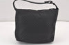 Authentic GUCCI Micro GG Nylon Leather Hand Bag Pouch Purse 0391147 Black 1770K