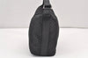 Authentic GUCCI Micro GG Nylon Leather Hand Bag Pouch Purse 0391147 Black 1770K
