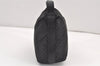 Authentic GUCCI Micro GG Nylon Leather Hand Bag Pouch Purse 0391147 Black 1770K