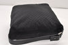 Authentic GUCCI Micro GG Nylon Leather Hand Bag Pouch Purse 0391147 Black 1770K
