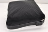 Authentic GUCCI Micro GG Nylon Leather Hand Bag Pouch Purse 0391147 Black 1770K