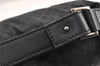 Authentic GUCCI Micro GG Nylon Leather Hand Bag Pouch Purse 0391147 Black 1770K