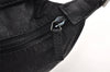 Authentic GUCCI Micro GG Nylon Leather Hand Bag Pouch Purse 0391147 Black 1770K