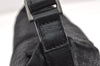 Authentic GUCCI Micro GG Nylon Leather Hand Bag Pouch Purse 0391147 Black 1770K