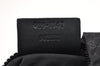 Authentic GUCCI Micro GG Nylon Leather Hand Bag Pouch Purse 0391147 Black 1770K