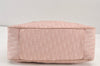 Authentic Christian Dior Trotter Lovely Hand Bag Purse Nylon Leather Pink 1771K