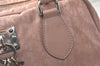 Authentic Christian Dior Trotter Lovely Hand Bag Purse Nylon Leather Pink 1771K