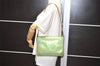 Auth Louis Vuitton Vernis Thompson Street Shoulder Bag Green M91009 LV 1773I