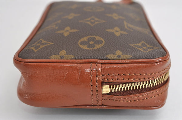 Auth Louis Vuitton Monogram Pochette Sport PM Clutch Hand Bag Old Model LV 1773J