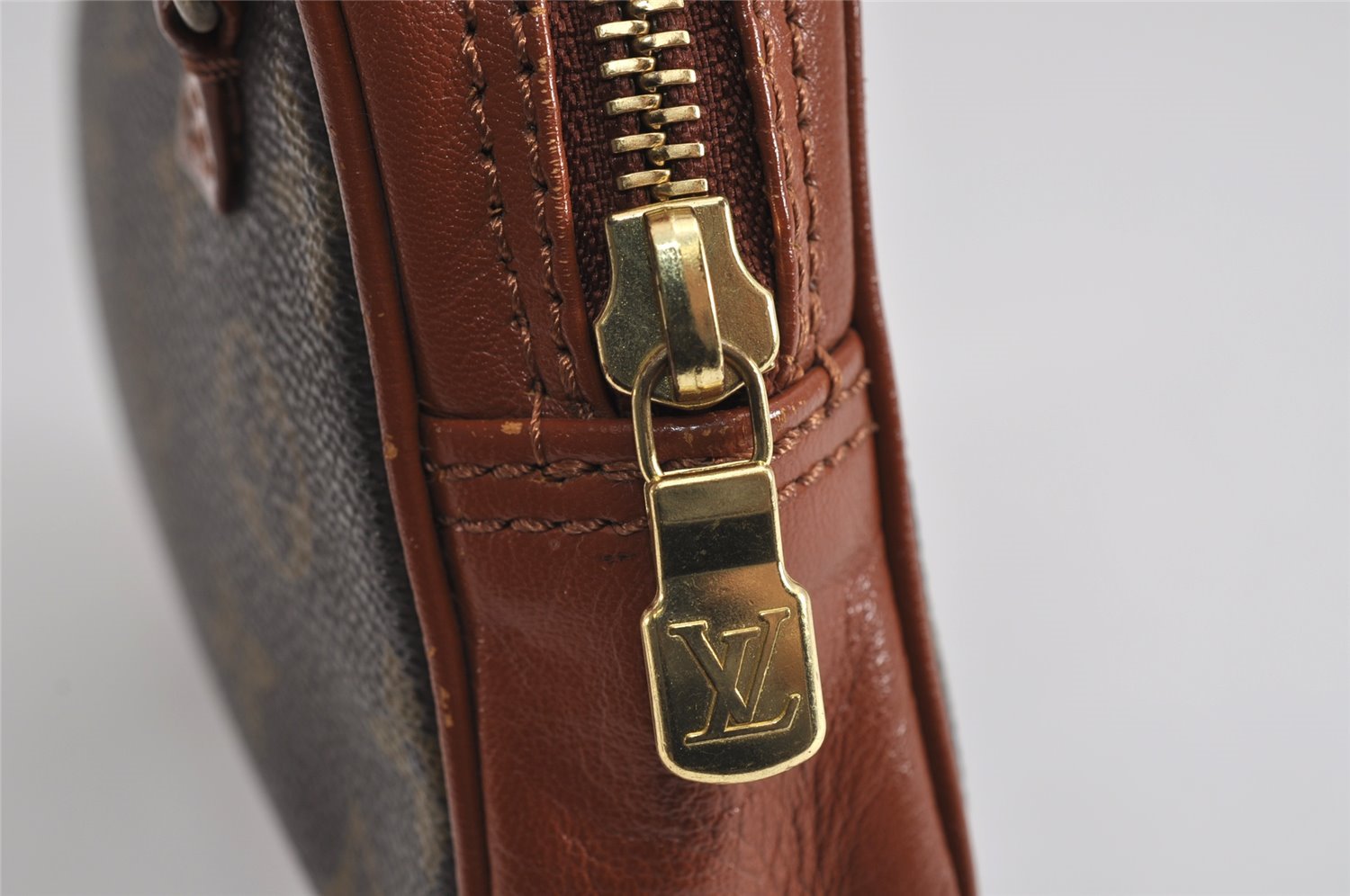 Auth Louis Vuitton Monogram Pochette Sport PM Clutch Hand Bag Old Model LV 1773J