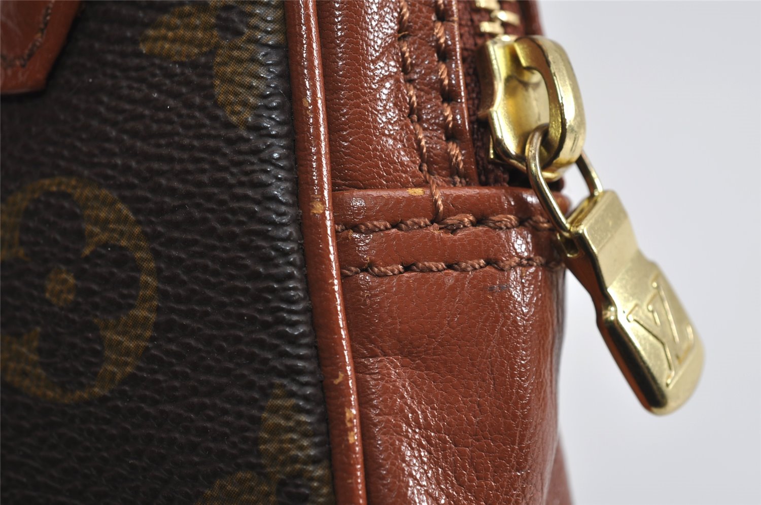 Auth Louis Vuitton Monogram Pochette Sport PM Clutch Hand Bag Old Model LV 1773J