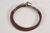 Authentic HERMES Jumbo 2Way Choker Bangle Bracelet Leather Brown Box 1773L