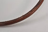 Authentic HERMES Jumbo 2Way Choker Bangle Bracelet Leather Brown Box 1773L