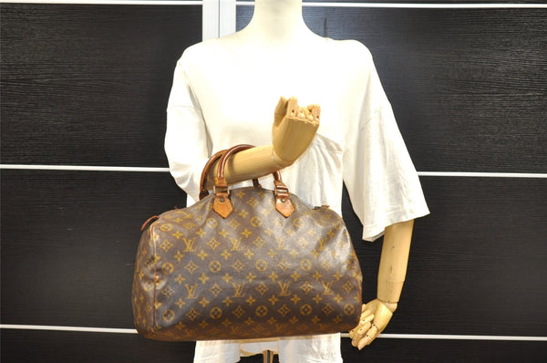 Authentic Louis Vuitton Monogram Speedy 35 Hand Boston Bag Old Model Junk 1777I