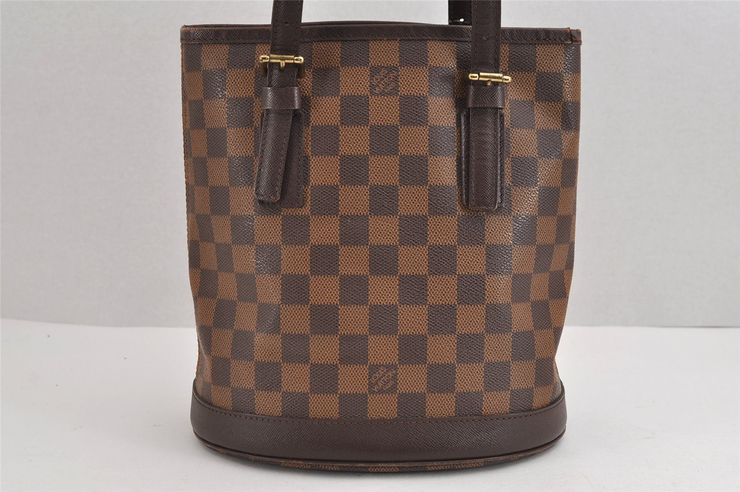 Authentic Louis Vuitton Damier Marais Bucket Shoulder Tote Bag N42240 LV 1778J