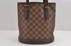 Authentic Louis Vuitton Damier Marais Bucket Shoulder Tote Bag N42240 LV 1778J