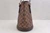 Authentic Louis Vuitton Damier Marais Bucket Shoulder Tote Bag N42240 LV 1778J