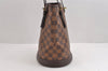 Authentic Louis Vuitton Damier Marais Bucket Shoulder Tote Bag N42240 LV 1778J