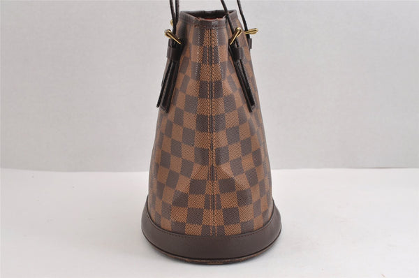 Authentic Louis Vuitton Damier Marais Bucket Shoulder Tote Bag N42240 LV 1778J