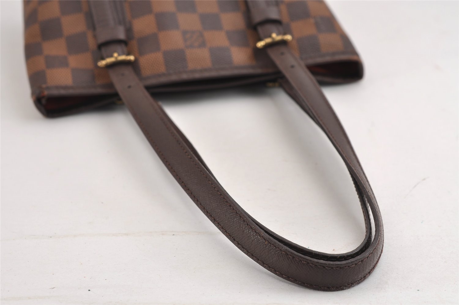 Authentic Louis Vuitton Damier Marais Bucket Shoulder Tote Bag N42240 LV 1778J