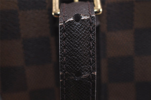 Authentic Louis Vuitton Damier Marais Bucket Shoulder Tote Bag N42240 LV 1778J