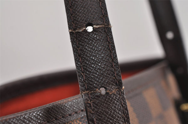 Authentic Louis Vuitton Damier Marais Bucket Shoulder Tote Bag N42240 LV 1778J