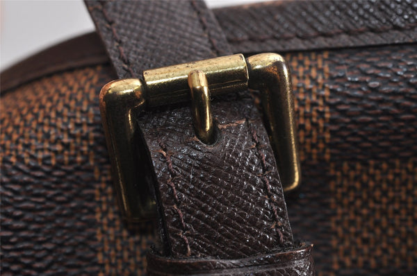 Authentic Louis Vuitton Damier Marais Bucket Shoulder Tote Bag N42240 LV 1778J