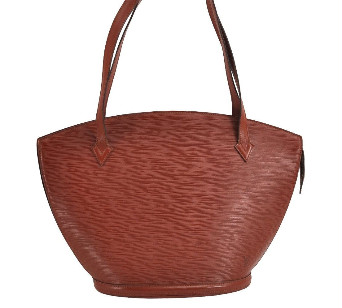 Auth Louis Vuitton Epi Saint Jacques Shopping Shoulder Bag Brown M52263 LV 1779J