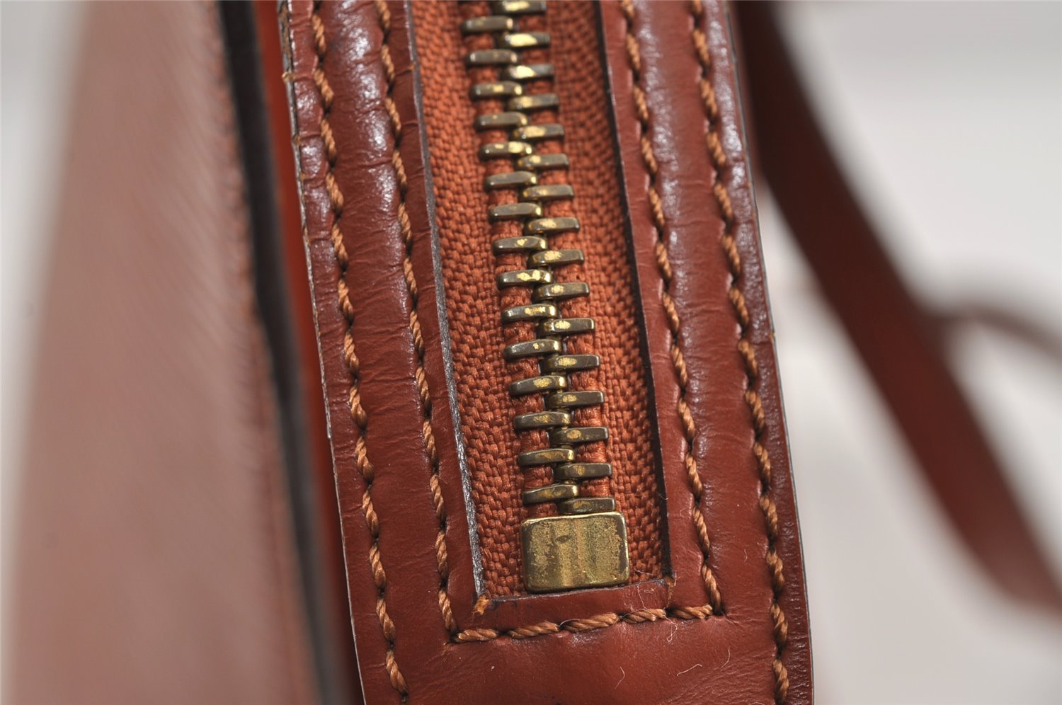 Auth Louis Vuitton Epi Saint Jacques Shopping Shoulder Bag Brown M52263 LV 1779J