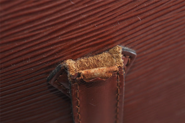 Auth Louis Vuitton Epi Saint Jacques Shopping Shoulder Bag Brown M52263 LV 1779J