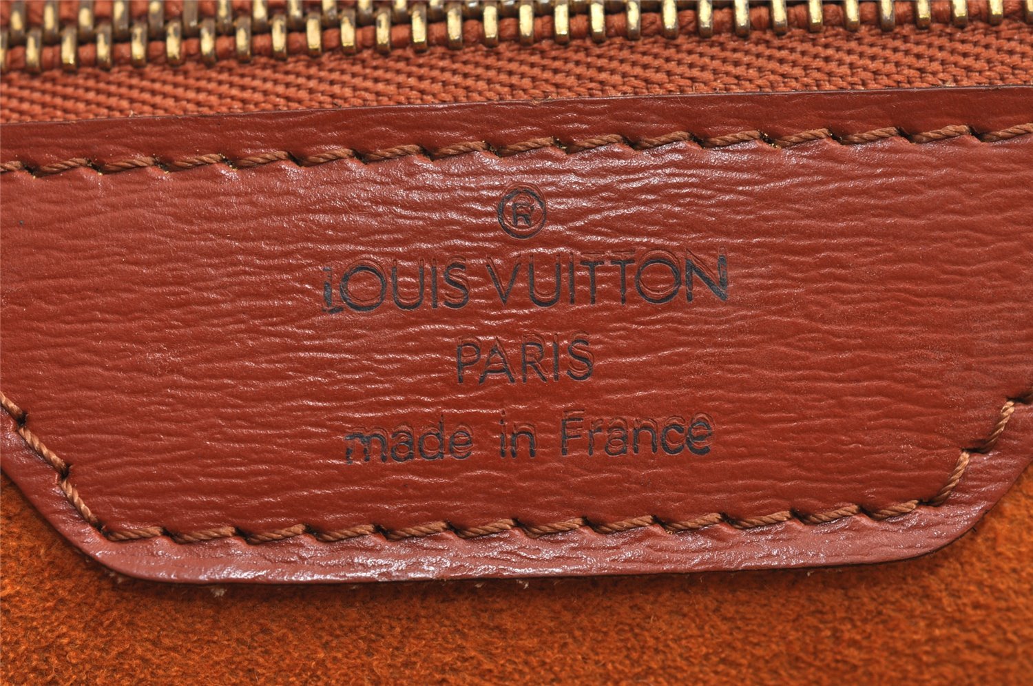 Auth Louis Vuitton Epi Saint Jacques Shopping Shoulder Bag Brown M52263 LV 1779J