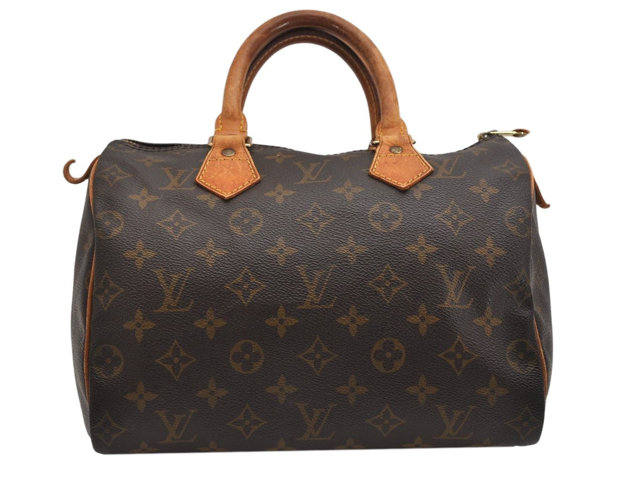 Authentic Louis Vuitton Monogram Speedy 25 Boston Hand Bag M41528 LV 1780K