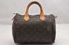 Authentic Louis Vuitton Monogram Speedy 25 Boston Hand Bag M41528 LV 1780K