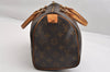 Authentic Louis Vuitton Monogram Speedy 25 Boston Hand Bag M41528 LV 1780K