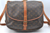 Authentic Louis Vuitton Monogram Saumur 35 Shoulder Cross Bag M42254 LV 1781H