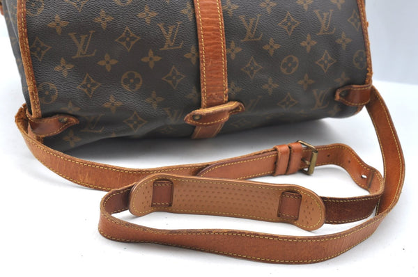 Authentic Louis Vuitton Monogram Saumur 35 Shoulder Cross Bag M42254 LV 1781H