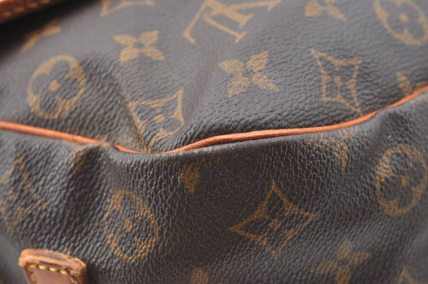 Authentic Louis Vuitton Monogram Saumur 35 Shoulder Cross Bag M42254 LV 1781H