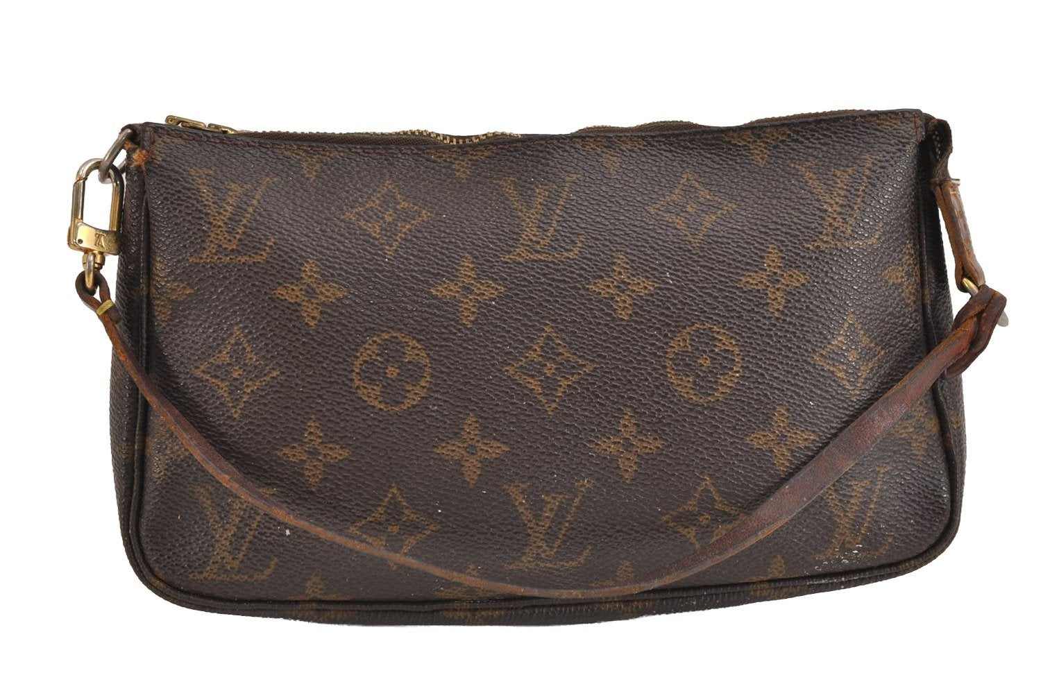 Authentic Louis Vuitton Monogram Pochette Accessoires Pouch M51980 LV 1782J