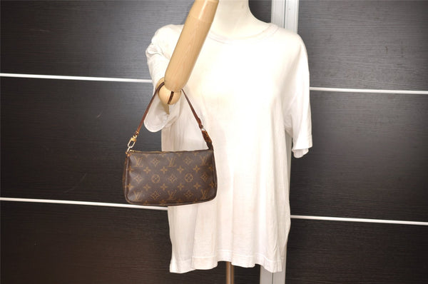 Authentic Louis Vuitton Monogram Pochette Accessoires Pouch M51980 LV 1782J