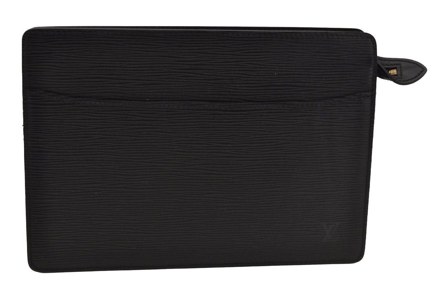 Authentic Louis Vuitton Epi Pochette Homme Clutch Hand Bag Black M52522 LV 1784J