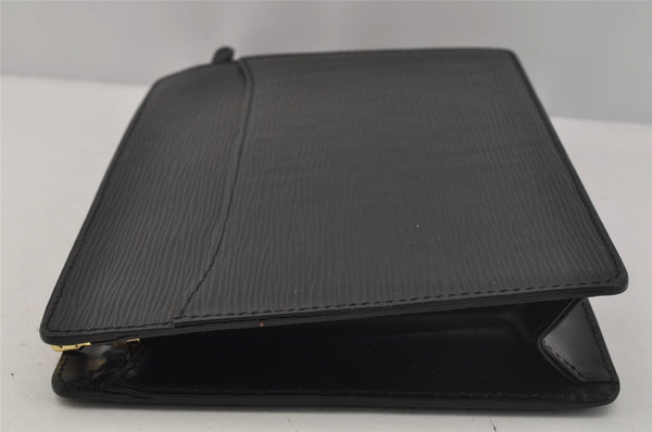 Authentic Louis Vuitton Epi Pochette Homme Clutch Hand Bag Black M52522 LV 1784J