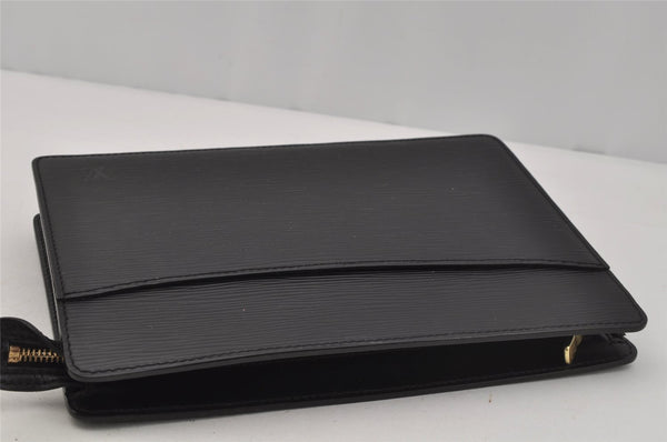 Authentic Louis Vuitton Epi Pochette Homme Clutch Hand Bag Black M52522 LV 1784J