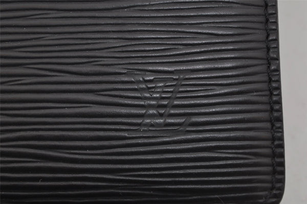 Authentic Louis Vuitton Epi Pochette Homme Clutch Hand Bag Black M52522 LV 1784J